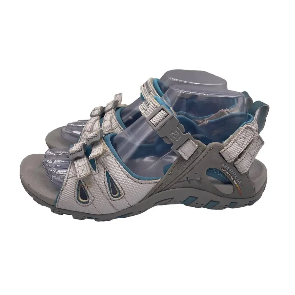Merrell Waterpro Merced Aqua Sandals Buckle Outdoors Blue Womens 7
